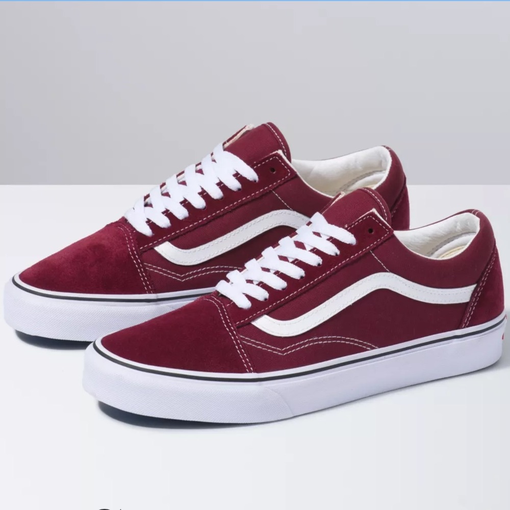Burgundy Old Skool Vans